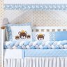 KIT DE BERÇO URSINHO TEDDY E FAMILIA MENINO E MENINA 11 PEÇAS KIT AMERICANO PARA BEBÊ COM EDREDOM E  - 2
