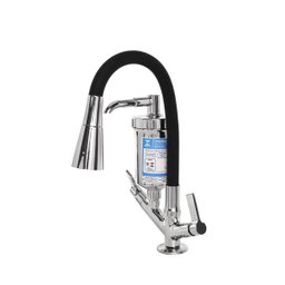 Torneira Filtro Gourmet Flexível Cozinha Bancada Preto/cromo - 1