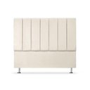 Ver imagem 2 de Cabeceira Estofada Cama Box Carla Linha Premium Cor:Bege;Tamanho:Casal 140 cm