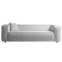 Ver imagem 3 de Sofá 2 Lugares 160cm Orgânico Luxo Recepção Cecília Linho - Amarena Móveis Cor Cinza Claro