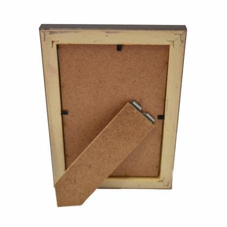 Porta Retrato De Mesa Para Foto 10x15 Cm Metalizado Champanhe - 4