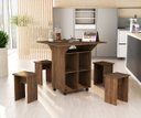 Ver imagem 2 de Mesa Dobravel Cozinha Multiuso Annie Basoto Brasil