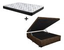 Ver imagem 1 de Cama Box Baú Casal Resistence Suede Preto + Colchão Casal Resistence Espuma D33 14x138x188
