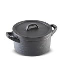 Ver imagem 1 de Panela Caçarola Martelada Cerâmica Esmaltada 20cm 3000ml - Grafite