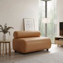 Ver imagem 1 de Sofá 2 Lugares Namoradeira Orgânico para Sala 120 cm Zarah Sintetico PU D03 - D'Rossi