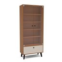 Ver imagem 2 de Cristaleira 2 Portas de Vidro 1 Gaveta 75cm com Prateleiras