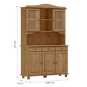 Ver imagem 2 de Cristaleira Rubi 5 Portas 8925fn Freijó Finestra