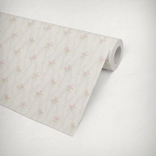 Papel de Parede Vinilico Lavável Flores e Folhas Durável 10m - 3