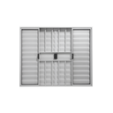 Ver imagem 2 de Veneziana 6 Folhas Aluminio Branco com Grade 1,00x1,20