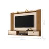 Painel para TV Cacá Cinomomo Off White Ripado - 3