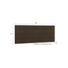 Cabeceira Cama Queen Casal Painel Star Suspenso Para Quarto 1,80m Marrom Madeira Escuro - 3