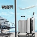 Ver imagem 2 de Mala de Bordo Abs 4 Rodas Action Fortt Cinza - Mab02-cz