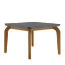 Ver imagem 1 de Mesa Sala de Jantar Liz 120cm em Mdf e Vidro com Canto Copo