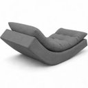 Ver imagem 3 de Poltrona Balance Leve Balanço Linho Premium Easy Clean Luxo para Sala Quarto Conforto Relaxante