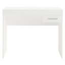 Ver imagem 2 de Mesa Escrivaninha 1 Gaveta 91 Cm Branco Arly