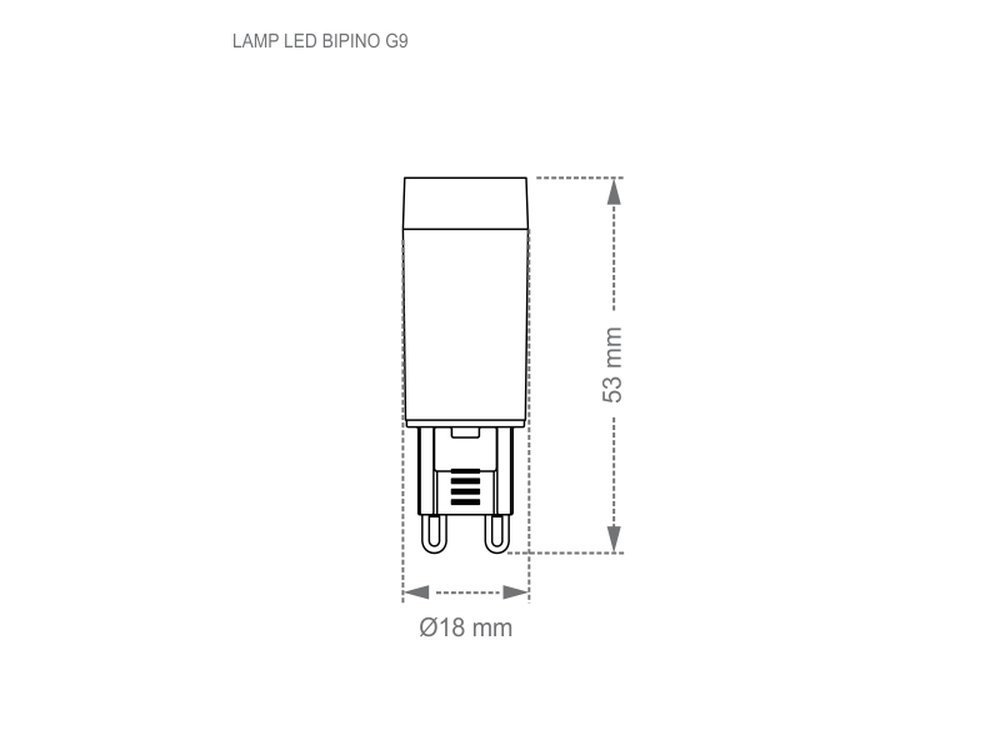 Lâmpada Led para Lustre G9 3w 3000k - 3