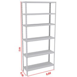 Estante de Aço com 6 bandejas P30 - 2