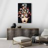 Quadro Mulher Floral Vintage Black Make Decorativo 90x60 - 2
