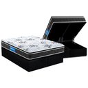 Ver imagem 1 de Conjunto Box Baú Queen: Colchão Espuma Probel D33 Guarda Costas Premium Extra Firme Pillow Top +