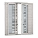 Ver imagem 1 de Porta Balcão de Correr Alumínio Sasazaki 6 Folhas Multiflex Vidro Temperado Aluminium 216,5 x 250,5C