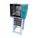 Ver imagem 3 de Forno Turbo Convec. Inox e Turquesa FCSB4E 220V + Bancada MES-004 + 4 Assadeiras - Venâncio