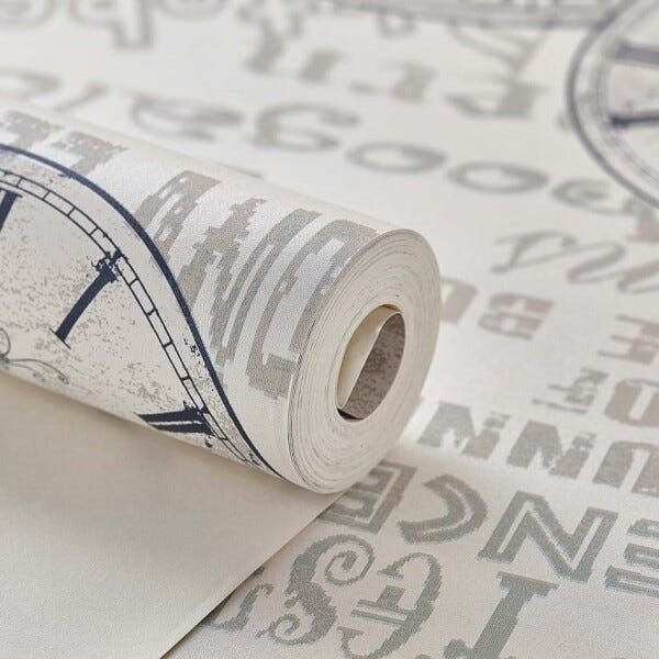 Papel de Parede Importado Vinílico Lavável Estilo Vintage - 3