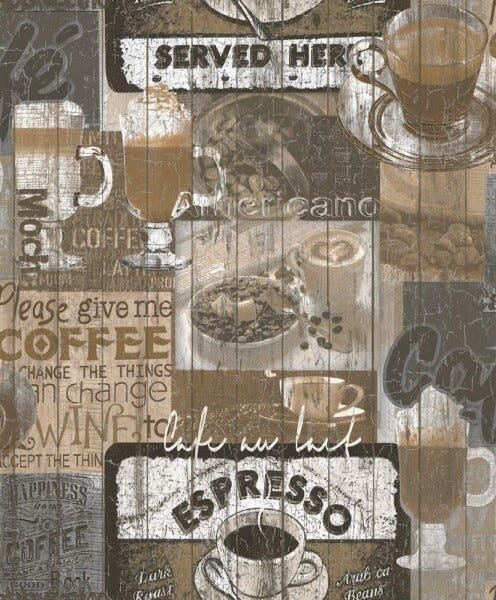 Papel de Parede Texturizado Poster Café Cafeteria - 4