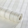 Papel de Parede Importado Lavável Listrado Off White Prata - 1