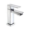 Torneira Banheiro Lavabo Fria Quadrada 1/4 Volta Luxo Cromada, Metal, Inox Aço, Premium, Gourmet, Ba - 1