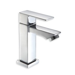 Torneira Banheiro Lavabo Fria Quadrada 1/4 Volta Luxo Cromada, Metal, Inox Aço, Premium, Gourmet, Ba - 1 Torneira Banheiro Lavabo Fria Quadrada 1/4 Volta Luxo Cromada, Metal, Inox Aço, Premium, Gourmet, Ba - 1