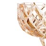 Centro de Mesa Decorativo com Pé de Cristal Deli Diamond Ambar Metalizado 1387 Lyor - 2
