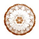 Ver imagem 3 de Centro de Mesa Decorativo com Pé de Cristal Deli Diamond Ambar Metalizado 1387 Lyor
