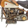 Miniatura Motorcycle Laranja 3 Farois Oldway Metal Goods - 4