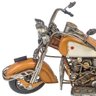 Miniatura Motorcycle Laranja 3 Farois Oldway Metal Goods - 2