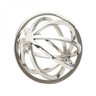 Esfera Decorativa de Aço Inox 11cmx9,5cm L1129 Lyor - 1