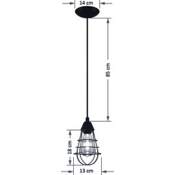 Pendente Aramado Lampshape Preto Sala Quarto Cozinha Banhei - 2