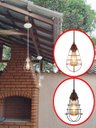 Ver imagem 3 de Pendente Aramado Lampshape Preto Sala Quarto Cozinha Banhei