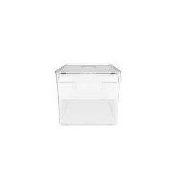 Organizador Clear com Tampa Natural OC 350 OU - 2