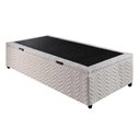 Ver imagem 3 de Cama Box Baú Solteiro Universal Rústico White (88x188x36) - Paropas