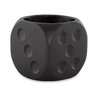 Cachepot Dado Preto em Cimento 12824 Mart - 1