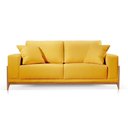 Ver imagem 2 de Sofá Verona Molas Ensacadas Braço 20cm Veludo 1,90m:Amarelo
