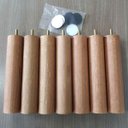 Ver imagem 3 de Kit 16 Pés para Cama Box Casal Pés de Madeira 20cm Pé Palito Dimader Mel
