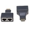 Adaptador HDMI RJ45 para extensão de até 30 Metros Via Cabo de Rede 1080p 4K - 4