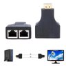 Adaptador HDMI RJ45 para extensão de até 30 Metros Via Cabo de Rede 1080p 4K - 2