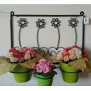 Ver imagem 2 de Suporte de Plantas para 3 Vasos na cor Preta
