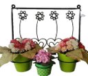 Ver imagem 1 de Suporte de Plantas para 3 Vasos na cor Preta