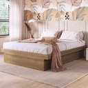 Ver imagem 3 de Cama de Casal para Colchão 188x138cm Multimóveis Cr40127 Mel