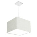 Ver imagem 1 de Lustre Cupula Pendente Dome Quadrado 30x20cm Rústico Escuro