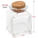 Ver imagem 3 de Kit 10 Porta Condimentos Tempero Vidro Rolha Cortiça 60ml