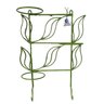 Suporte Para Plantas em forma de Folhas para 3 Vasos e 2 Ganchos para pendurar na cor Verde - 2